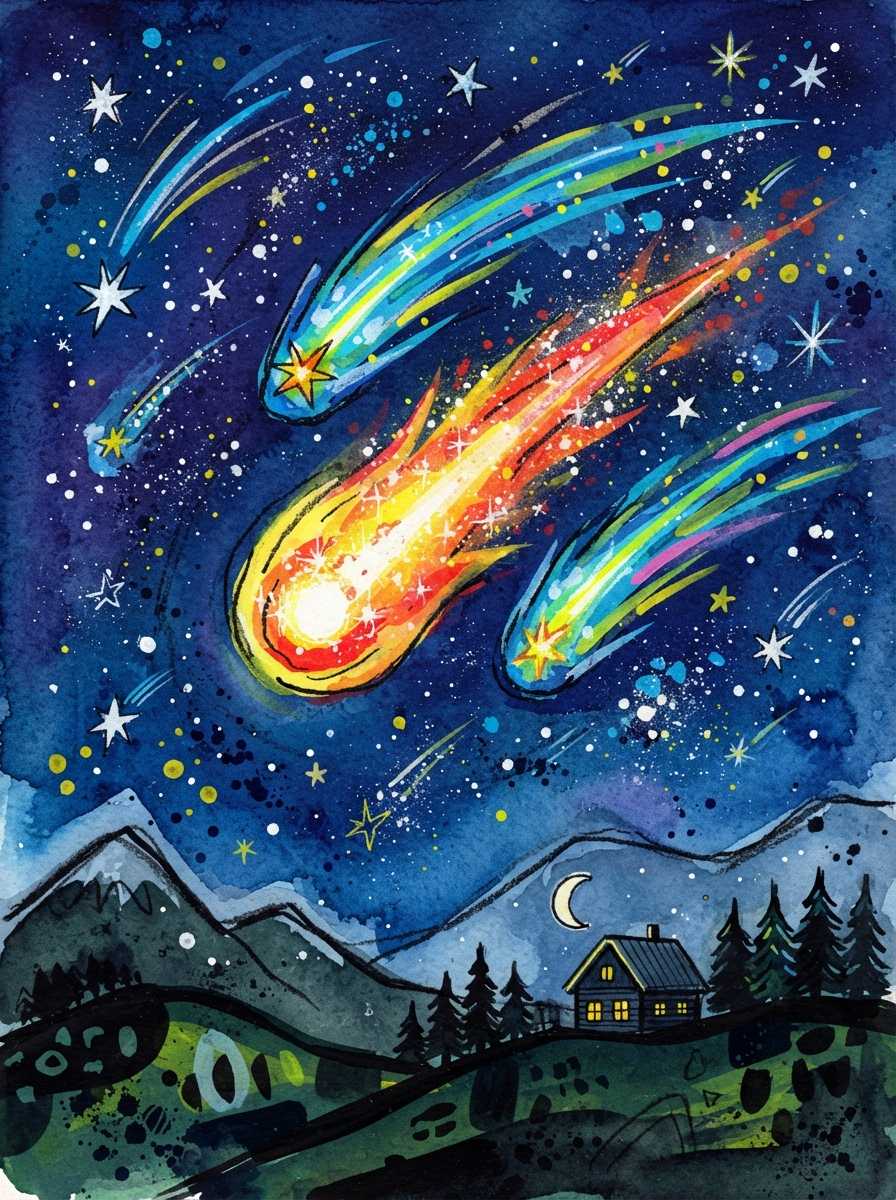 Shooting Stars and Meteors magazine cover